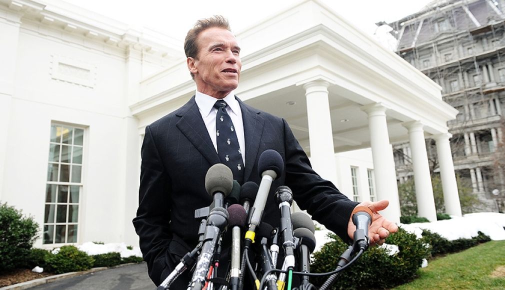 Former California Governor Arnold Schwarzenegger took a big step back